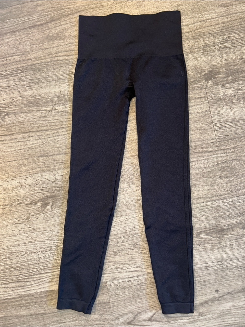 SPANX Look At Me Now Seamless Leggings Black Cropped Shaping Small - Picture 2 of 6